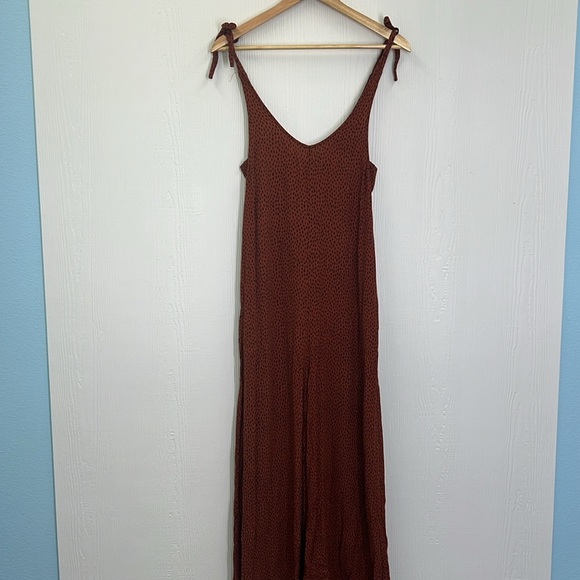ELK The Label - Jorum Cheetah Tie At Shoulder Flowy Sleeveless Jumpsuit Size 2 - Picture 7 of 13